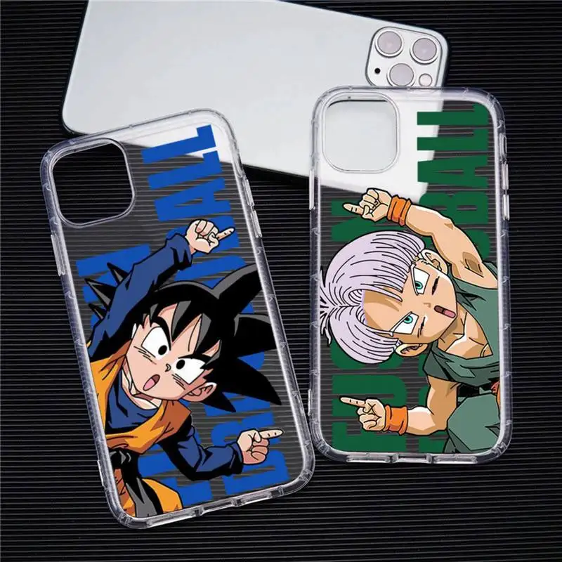 Чехол для телефона Dragon Ball z Gotenks DBZ iphone 13 12 11 Pro Max Mini XS 8 7 Plus X SE 2020 XR прозрачный мягкий