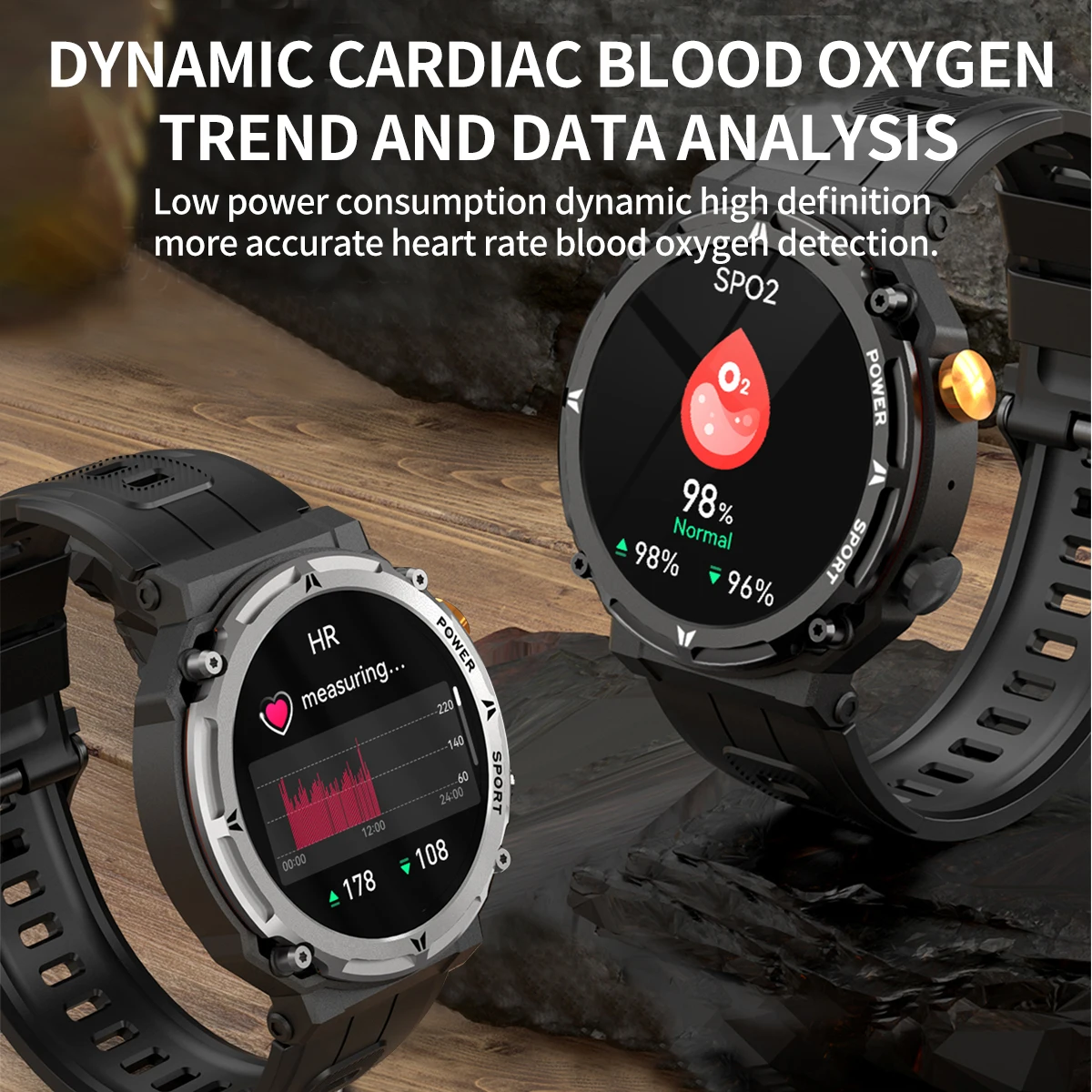 MISIRUN C21Pro Smart Watch Men Outdoor Sport Smartwatch BT Call Voice Assistant Watch Heart Rate Monitor Waterproof Wristwatch 6
