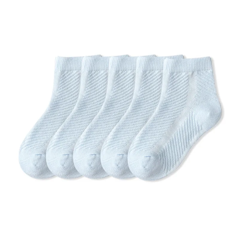 Kids Socks Children Socks Cotton Summer Boy Girl Baby Fashion Cute Cartoon Breathable Soft Mesh For 1-12Y Teen Kids Casual Sock 5 Pairs/Lot