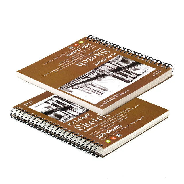 9 x 12 inches Sketch Book, Top Spiral Bound Sketch Pad,1 pack 100-Sheets  (68lb/100gsm),Acid Free Art Sketchbook Artistic Drawing