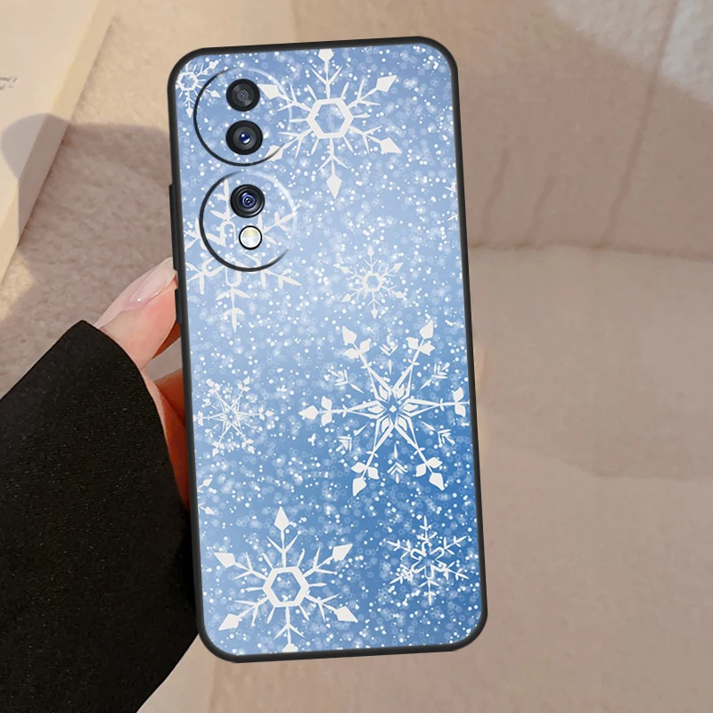 Elegant Snowflake Winter Case - Frosted Design