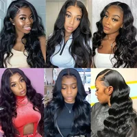 Perruques en cheveux humains ondulés densité 250, Lace Front HD transparente 13x6 pour femmes, Lace Frontal pré-épilée brésilienne 13x4 360 5