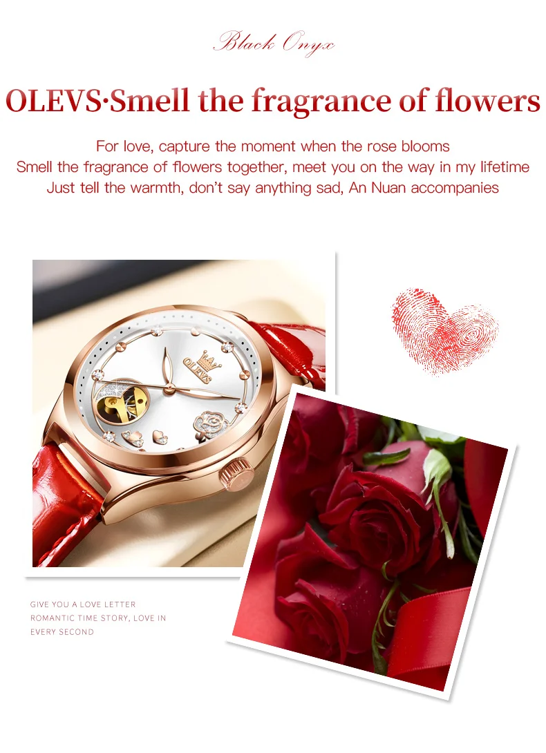 OLEVS 6601 Luxury Women's Mechanical Watch description image 2