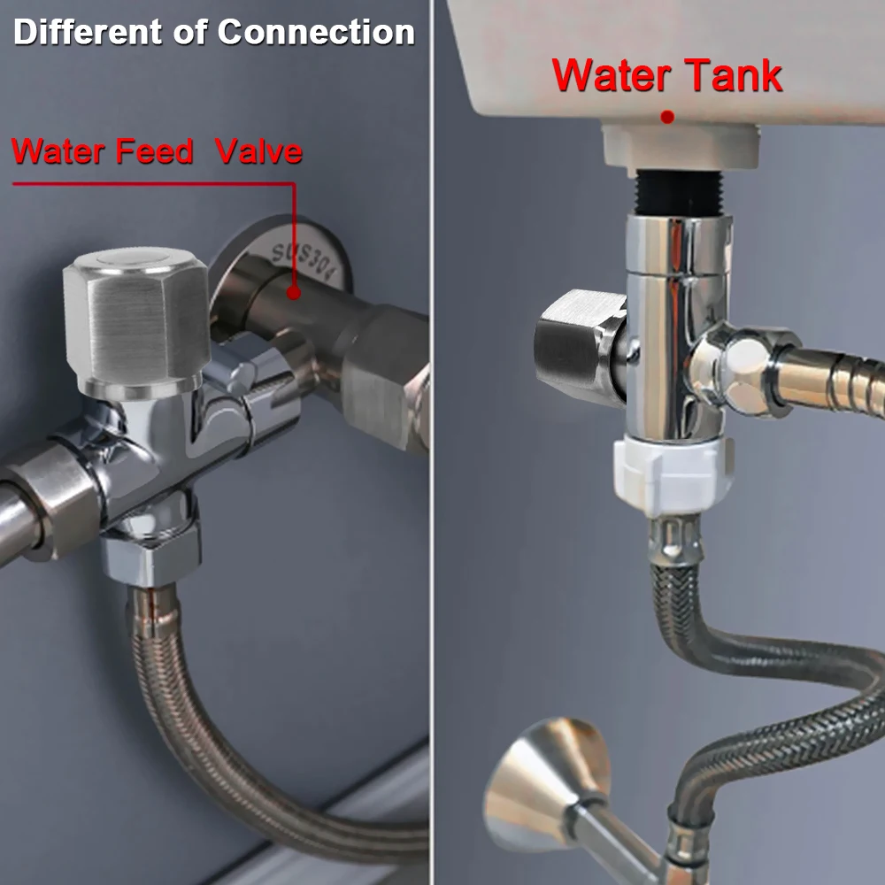 Self cleaning Bidet sprayer set For toilet Handheld Stainless Steel For Bathroom hand sprayer Hand Bidet faucet shower head 4
