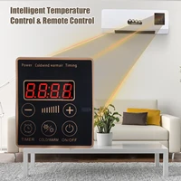 Climatiseur portable et chauffage électrique, ventilateur 2 en 1 pour le chauffage et le refroidissement de la pièce, fonction de synchronisation, télécommande 2