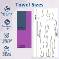 Sweat Wiping Gym Towel, Running Basketball Quick Drying Towel, Shawlable Bath Towel, Can be used for Camping, Outdoor, Yoga 2