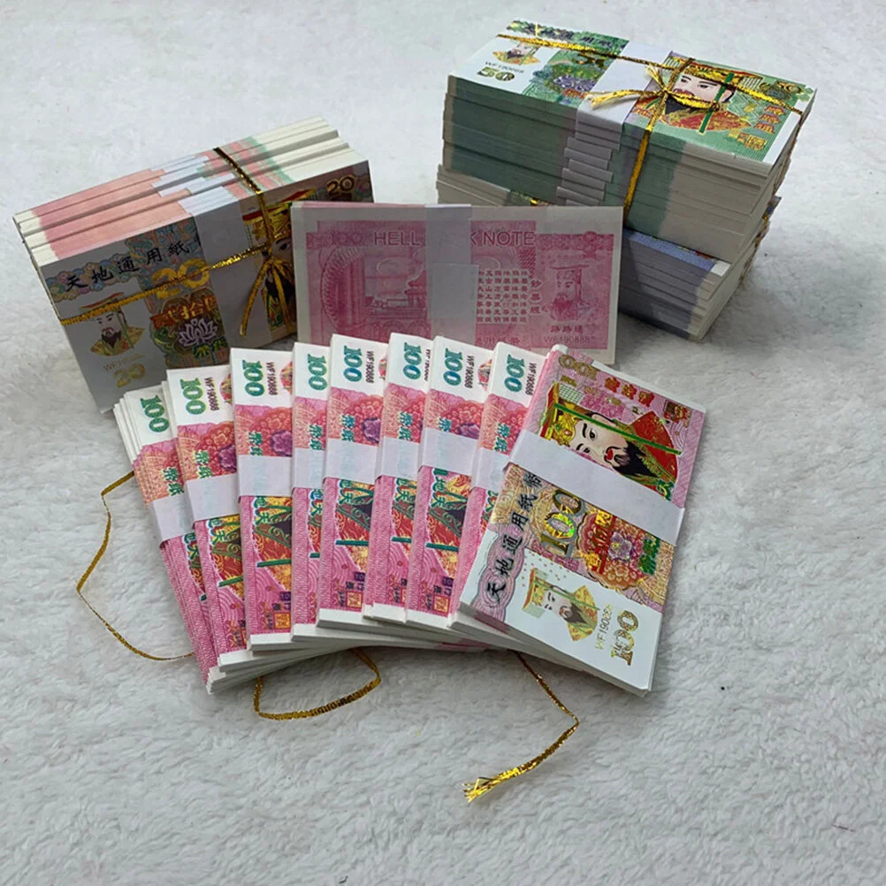 1000 Sheets Bolivar Currency Paper Money Ghost Flame Sacrificing Accessories Banknote Wish fake money prop toy world original notes commemorative banknotes