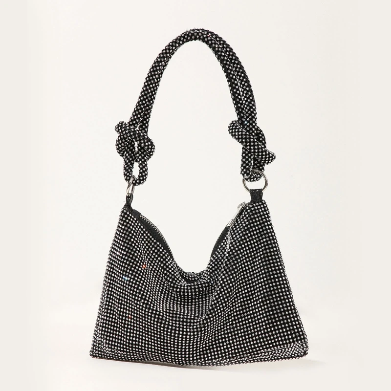 Beautiful for Rhinestone Evening Bag Underarm Bag Shoulder Bag Hobo Bag for Birt