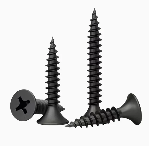 Drywall Screw 1 box/0.5kg lot Cross Countersunk Flat Head Self-tapping M3.5 Black Carbon Steel Phillips Woodworking