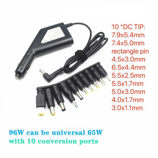 CARGADOR UNIVERSAL PORTATIL 96 W TRANSFORMADOR 8 CLAVIJAS PC ORDENADOR -  AliExpress