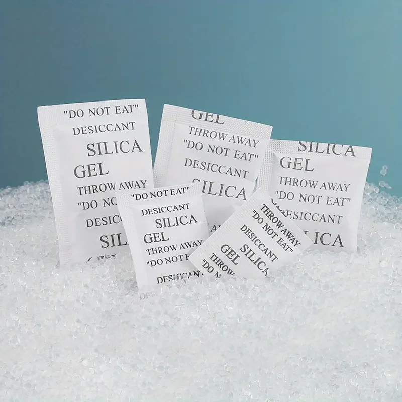 100pcs 1/2/3/g Silica Gel Desiccant Transparent Silicone Desiccant Small Package Dehumidifier Shoes Moisture-proof Agent