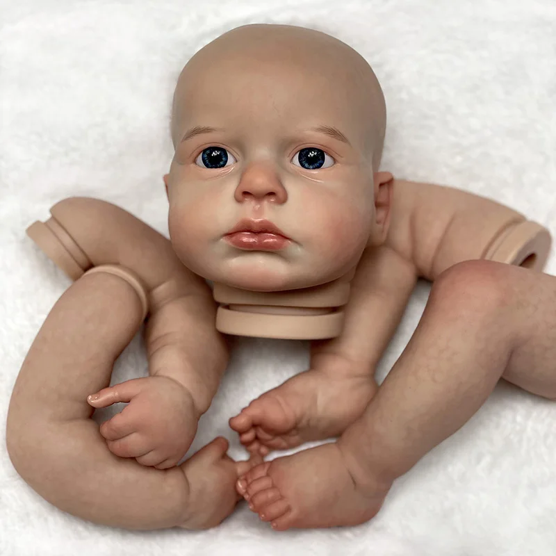 20inch Huge Baby Toddler Reborn Loulou Awake Realistic Doll Unfinished