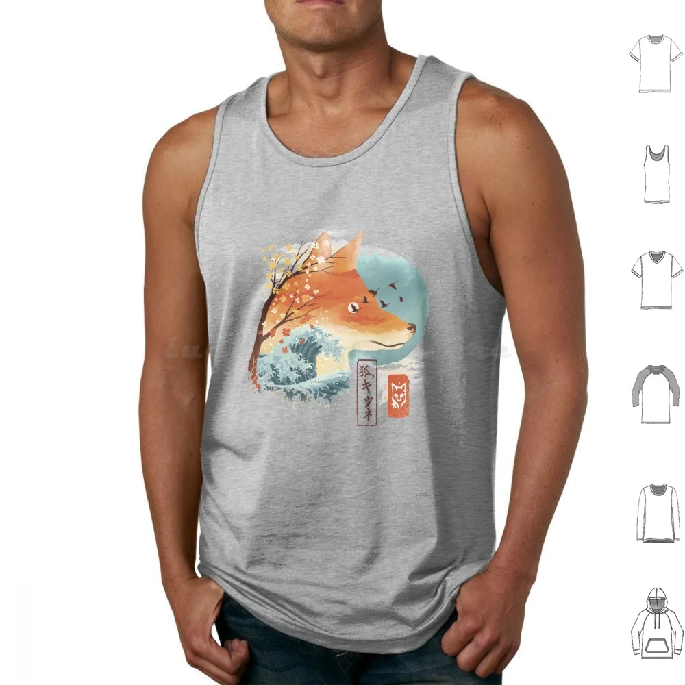 

Японская лиса, майки, жилет без рукавов, лиса, природа, пейзаж, художественные изделия, Япония, Японские животные