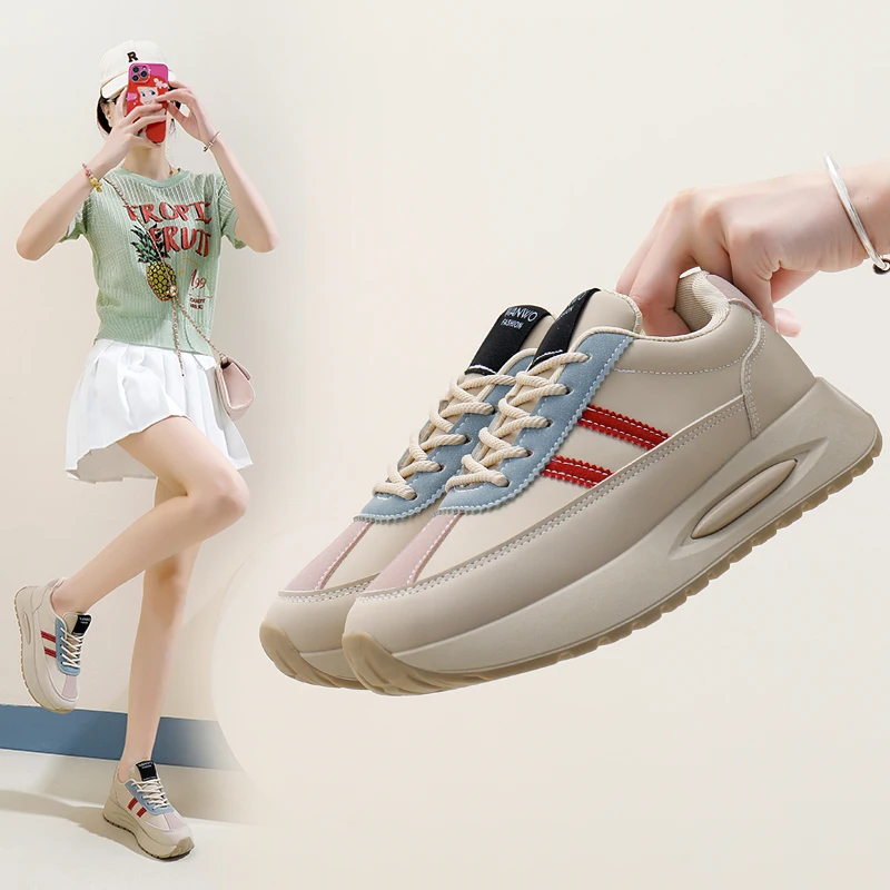 Height Increasing Running Shoes for Women Original Walking Holiday Travel Essentials Trainers Casual Comfy Tennis Women Sneakers
