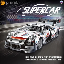 Senna GTR – voiture de course à traction, Champions de la vitesse, blocs de construction MOC, modèle classique de véhicule, jouets pour enfants, 2022 