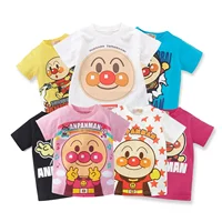 New Cartoon Anpanman Kids T Shirt For Summer Children Baby Boy Girl Short Sleeve T-Shirts Cotton Clothes Toddler Tops Tees Shirt 1