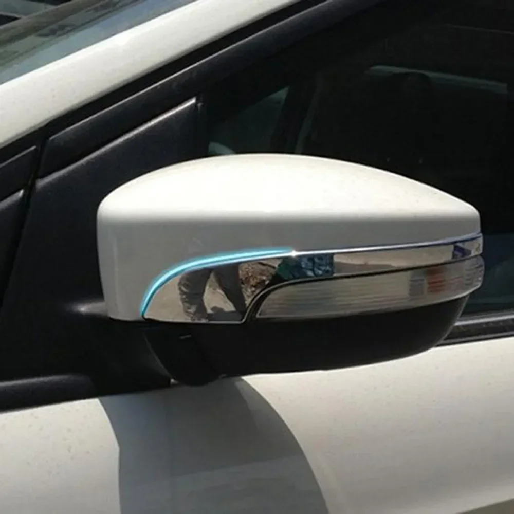 Chrome Silver Door Rear View Mirror Cover Trim For Ford/Escape 2013- car Accessories Rearview Mirror Cover