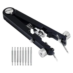 Deluxe 11 - Piece Watch Band Repair and Spring Bar Tool Set (Black)