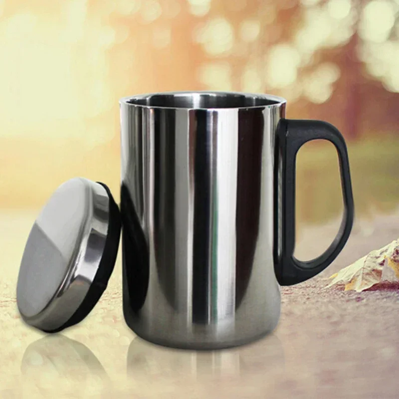 350/500ml Stainless Steel Thermal Cup with Lid Insulated Cup Coffee Milk Tea Cups Office Water Mugs For Travel Camping Water