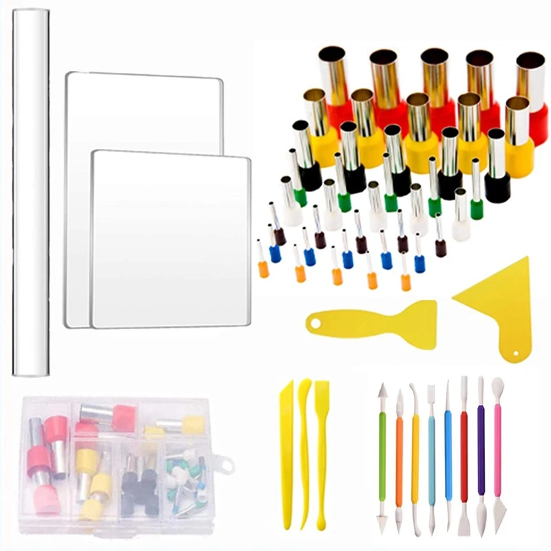 56PCS Pottery Tool, Polymer Clay Tools Set Acrylic Sculpting Tools for Kids DIY Crafts wood router table