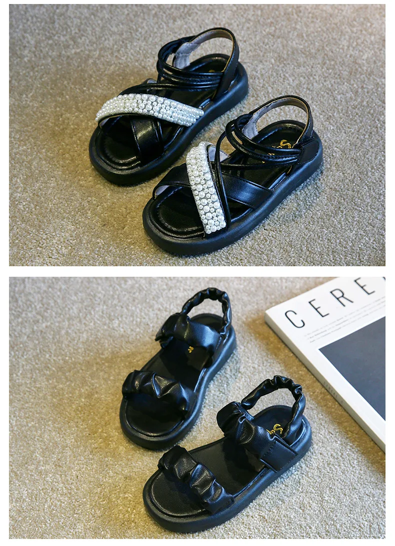 girls shoes Girls Sandals Fashion Baby Girl Kids Summer Sandals Children Sweet Summer Shoes Non-slip Soft Sole Casual Sports Sandals leather girl in boots