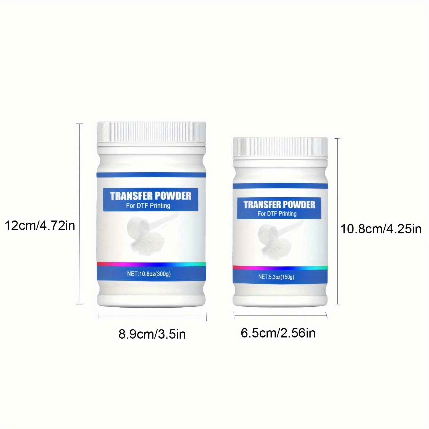 DTF Powder 300g Hot Melt DTF Transfer Adhesive Powder For Transfer Ink For Direct To Film Printing On All Fabric