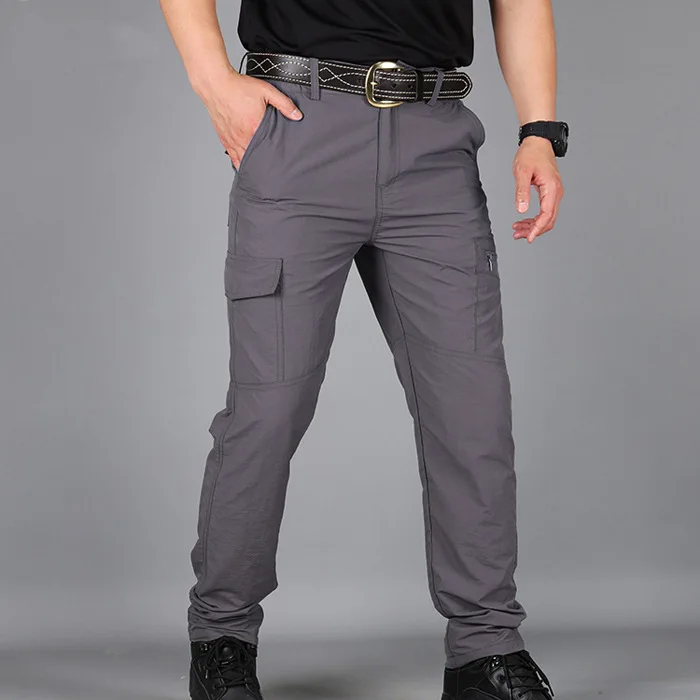 Outdoor Waterproof Tactical Cargo Pants Men Breathable Casual Army Military Long Trousers Male Quick Dry Cargo Pants
