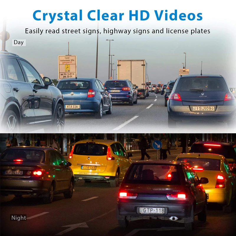 Telecamera DVR per auto Adas Dashcam 1080P U3 Android Super Night Vision Loop Registrazione Motion Detection Dash Camera - immagine 5