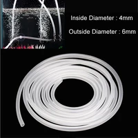 Aquarium 1m/3m/5m/10m Oxygen Pump Hose Air Bubble Stone Aquarium Fish Tank Pond Pump Tube 4*6mm White Color F2 1