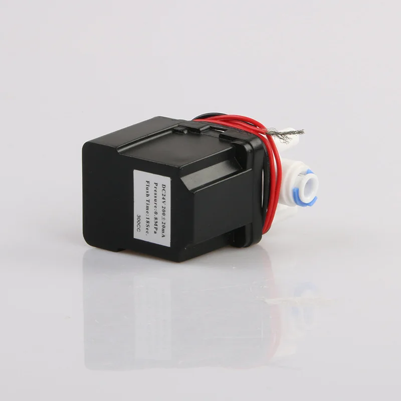 24V 1/4" Inlet Valve 18 Seconds Automatic Washing Valve Water Solenoid for Reverse Osmosis Pure System