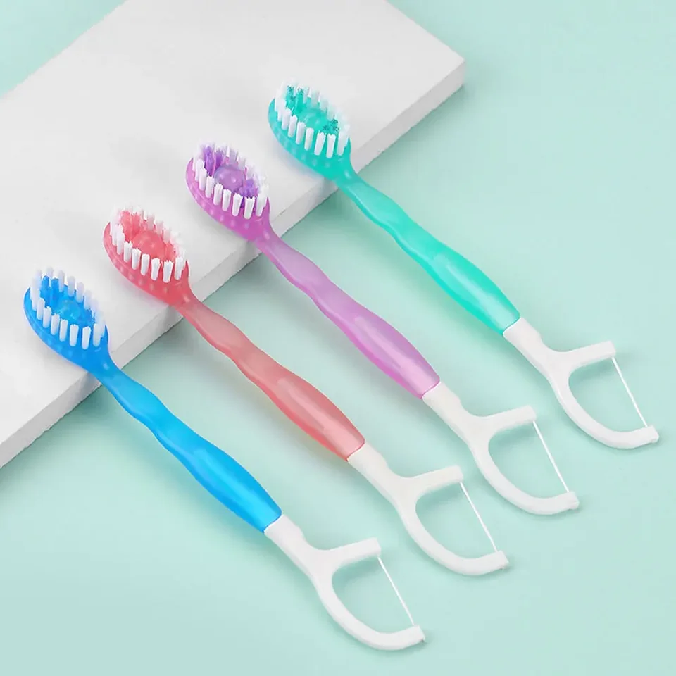 5 in 1 Travel Toothbrush and Floss Set