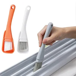 Window Groove Cleaning Brush Windows Slot Cleaner for Door Floor Gap Keyboard Brush Dustpan 2 in 1 Household Cleaning Tools