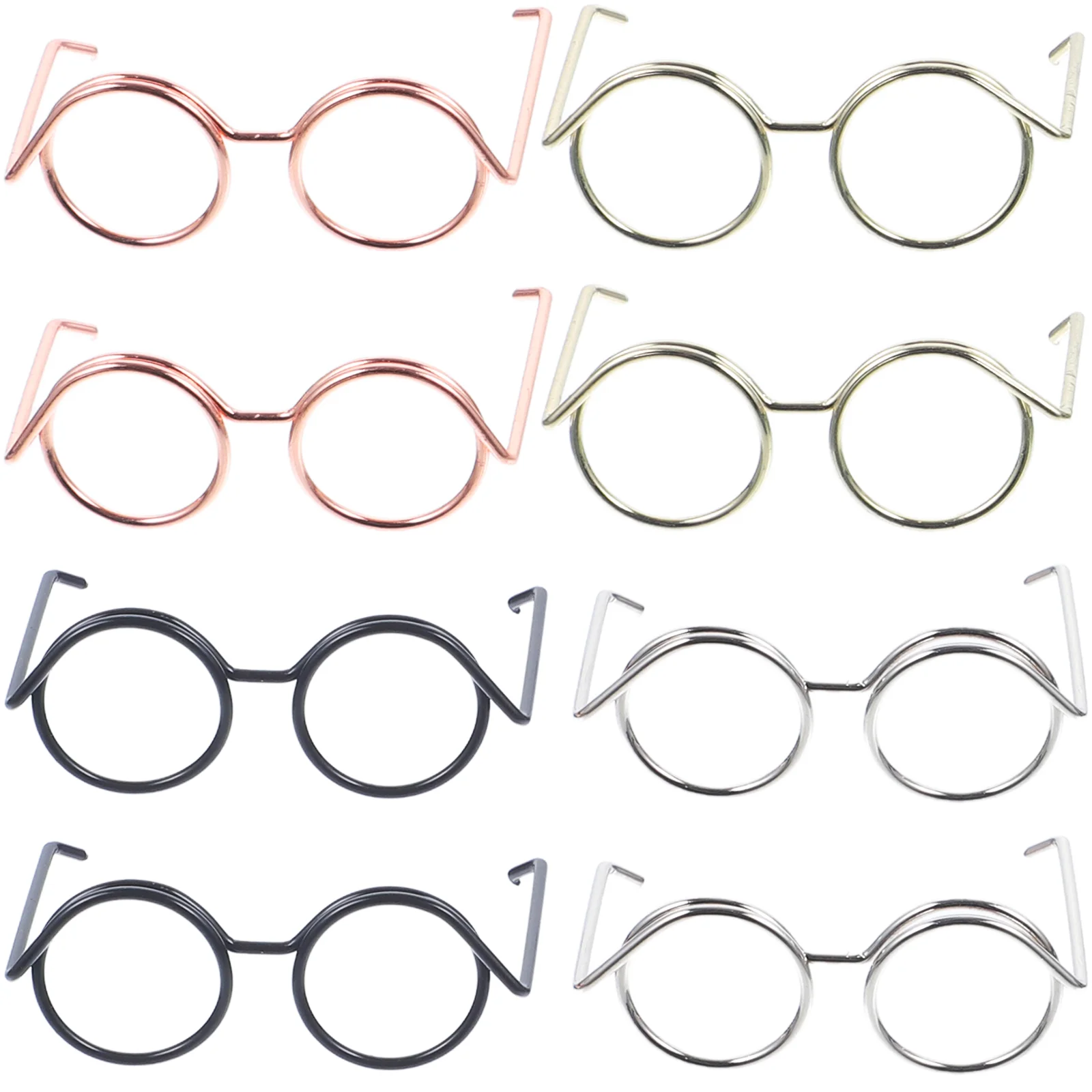 20 Pcs Mini Glasses Sunglasses Eyewear Dress Eyeglasses Vintage Dolls Iron Wire Accessories Elder Tiny Items