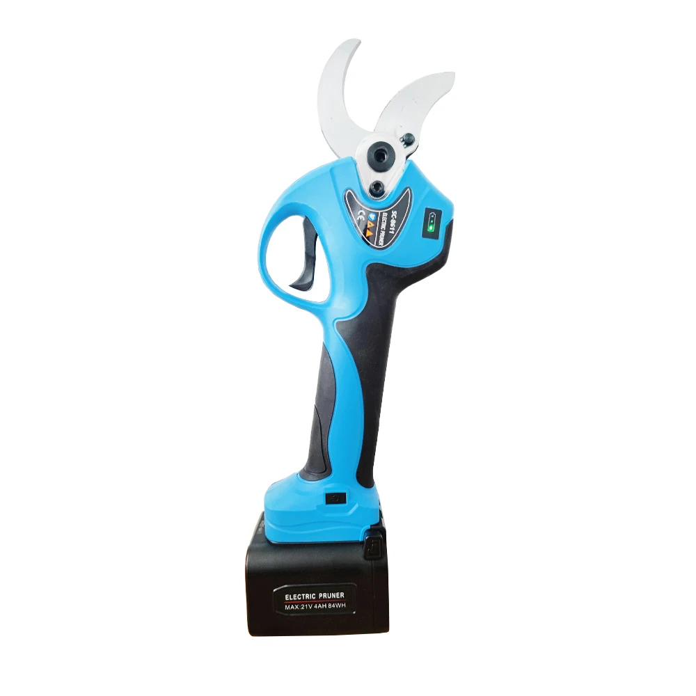 21V 40mm Cordless Pruner Lithium-ion Pruning Shear Efficient scissors Bonsai Electric Tree Branches garden tools SC-8611/8611A 5