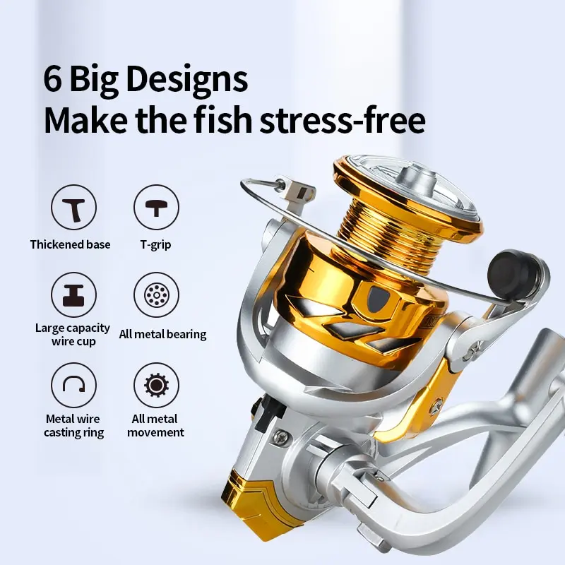 Fishing Reel Metal Movement Spinning Reel Special Price Electroplating