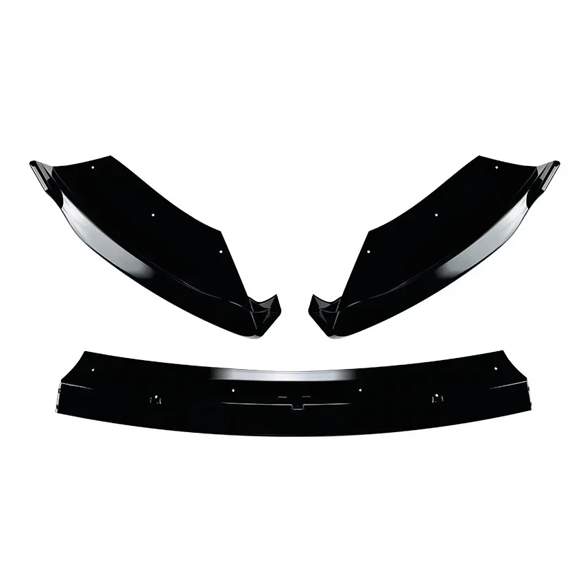 Front Diffuser Bumper Lip For Ford Fiesta MK6 ST 2012-2017 Front Lower Splitters Body Kit Spoiler Cover Protect Car Accesssories