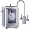 Ready Hot 41- -200-F560-BN Instant Hot Water Dispenser System, 2.5 Quarts, Manual Dial Dual Lever Hot and Cold Water Faucet Bru 1