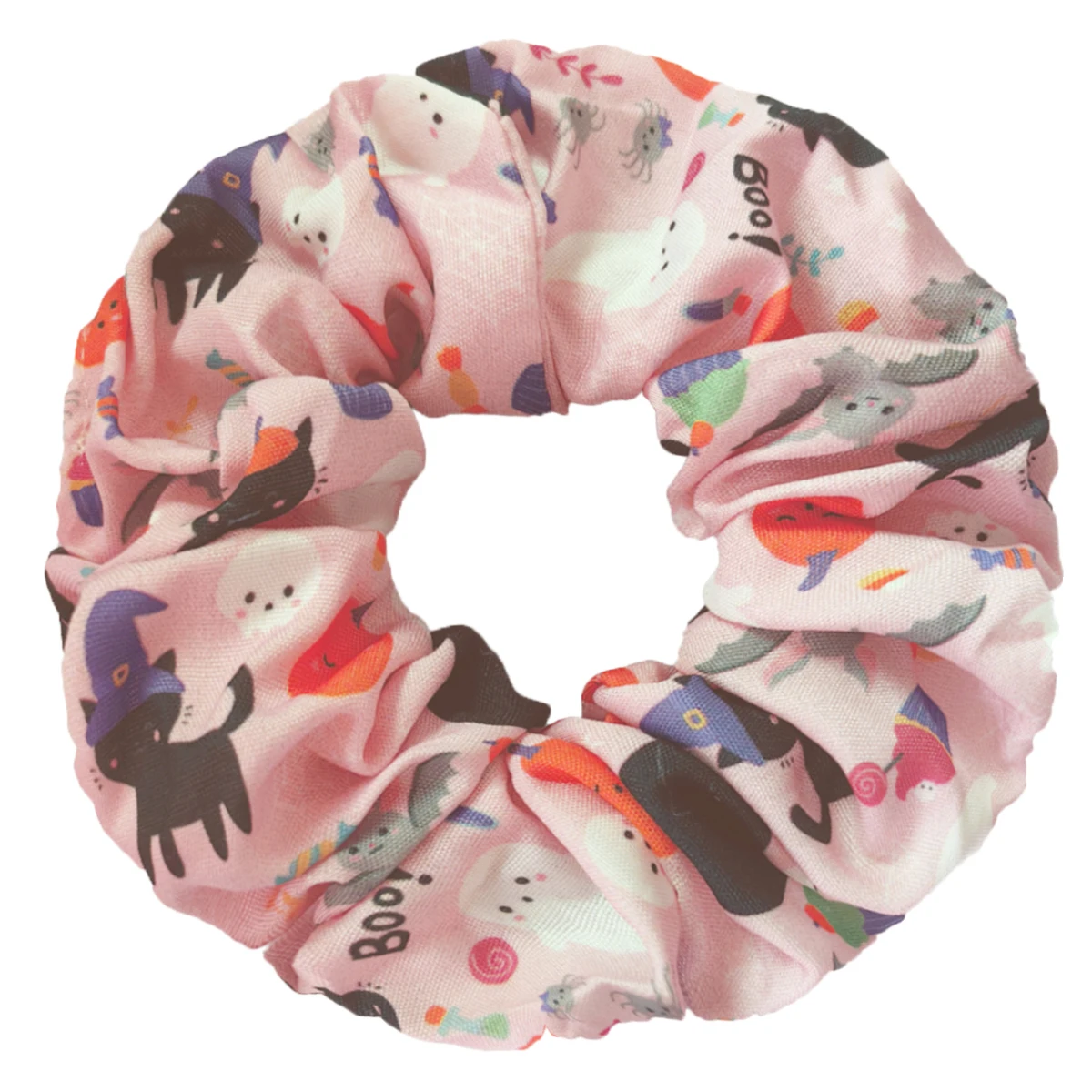 6/3 teile/los Horror Kürbis Dekoration Stoff Elastische Scrunchy Haar Bands Scrunchies Zubehör Kopfbedeckungen Für Halloween Weihnachten – Detail 11