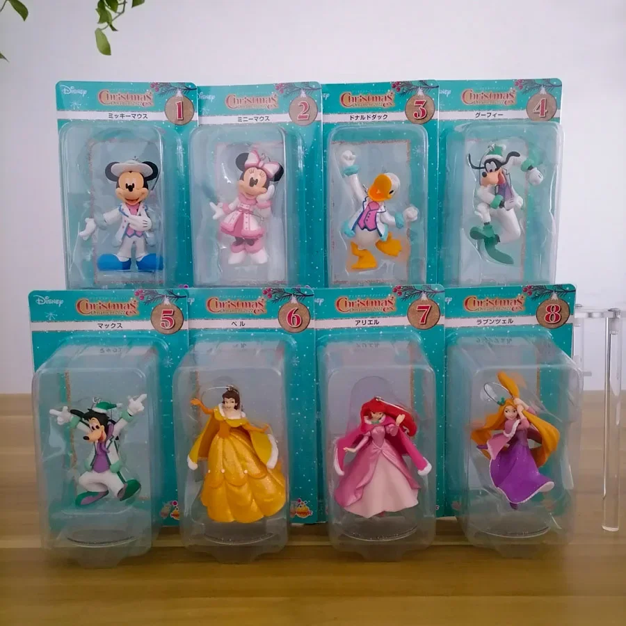 

Disney Christmas Mickey Mouse Minnie Donald Duck Goofy Nick Judy Elsa Anna Rapunzel Doll Gifts Toy Model Anime Figures Collect