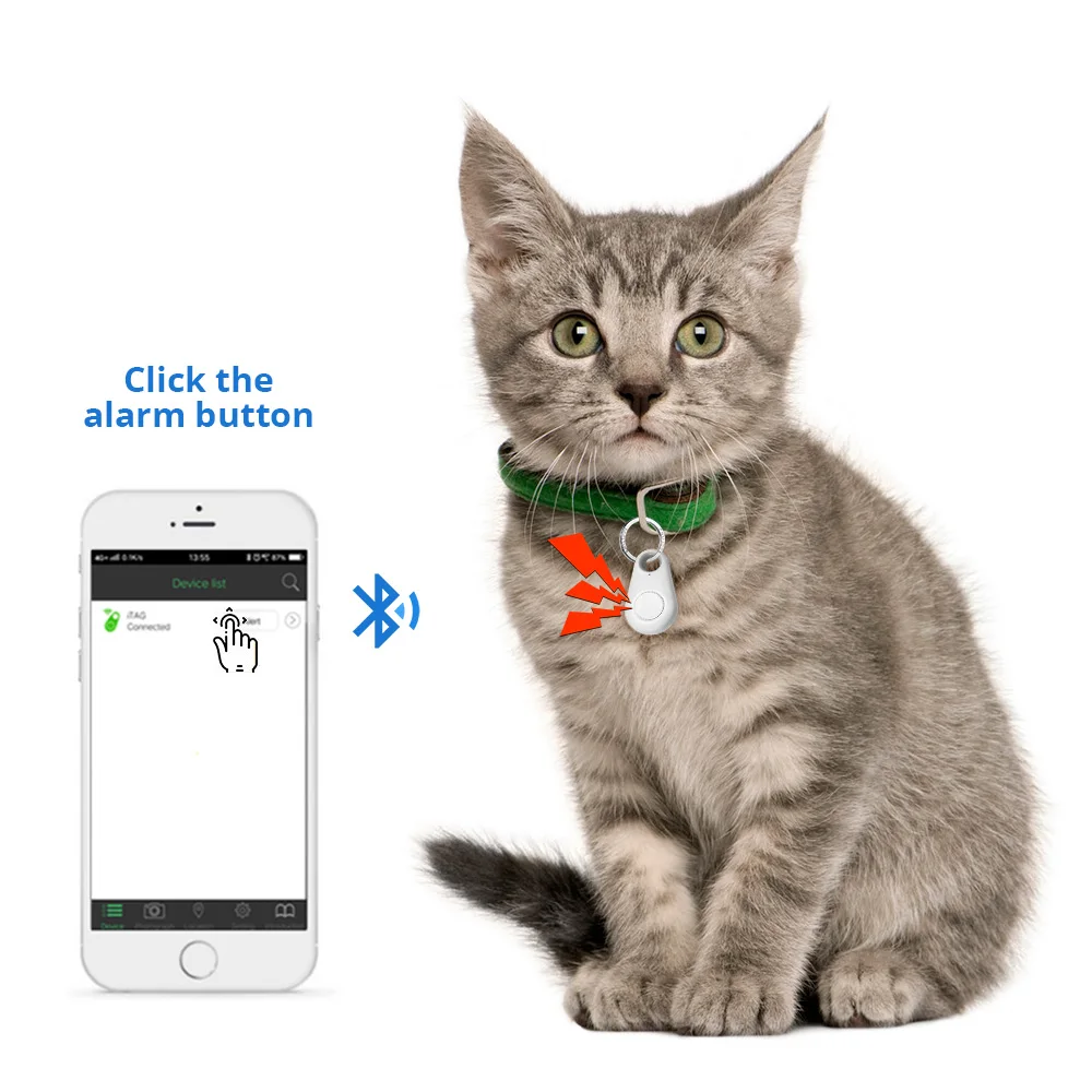 Mini Item Finder Smart Dog Pets Bluetooth GPS Tracker Anti lost Device Alarm Tag Child Bag Wallet Key Finder Locator 2/4pcs