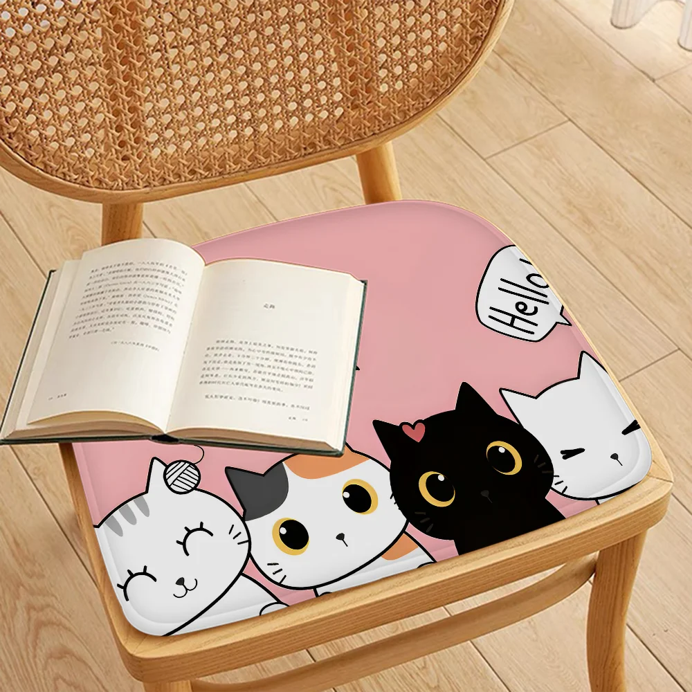 Cartoon Cute Cats Background Cushion Image 17