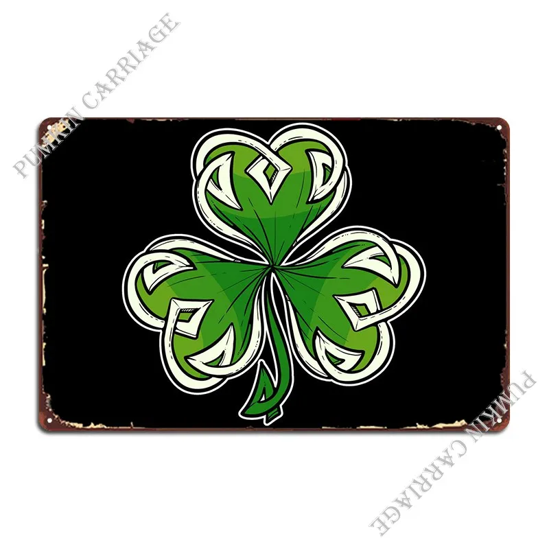 

Серебряный ирландский Подарочный плакат Clover, металлический плакат, украшение для гостиной, пещера, Классический жестяной плакат