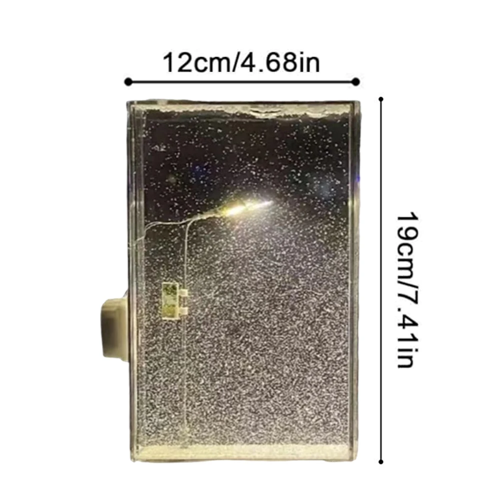 Snow Scene Night Light Christmas Snow Simulation Handcrafts Snowy Street Night Lamp Decor Arts Crafts Night Street Desktop Lamps