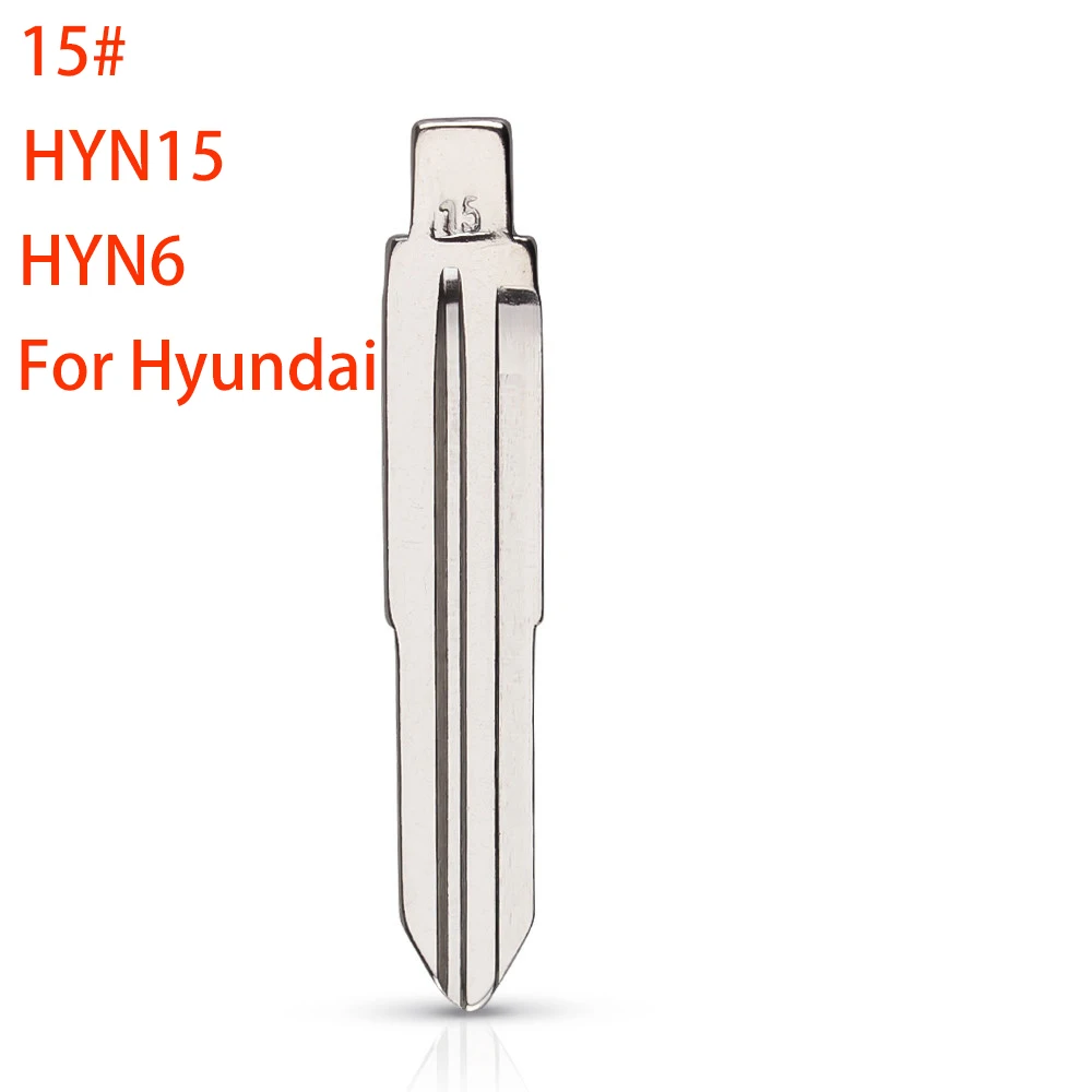 10/20/50pcs 15# HYN15 HYN6 Flip Blank Key Blade for Hyundai Elantra Tucson for Kia Cerato for KD Keydiy Xhorse VVDI Remotes