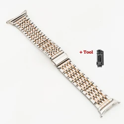 Quick Fit Stainless Steel Watch Strap - Ultra 47mm Wristband Bracelet for Galaxy 7 Ultra 47mm (Silver rg-tool)