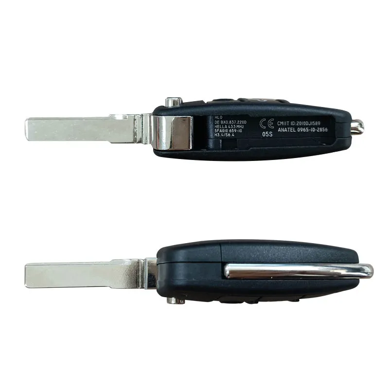 Audi A1 Q3 Flip Remote Key 3 Buttons 433MHz ID48 Chip 8X0 837 220 D No Logo 1 Audi A1 Q3 Flip Remote Key 3 Buttons 433MHz ID48 Chip 8X0 837 220 D No Logo 1