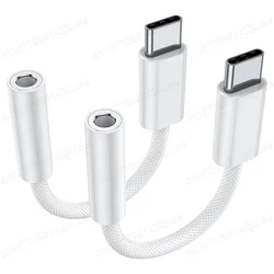 USB Type C to 3.5mm Headphone Jack Adapter and Audio Cable (2 PACK)