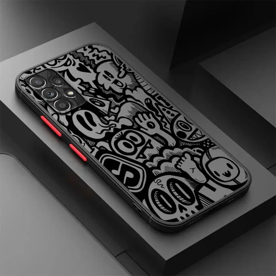 Graffiti Black Phone Case Cover