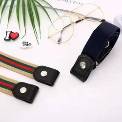 Ladies Non-buckle Belt Jeans Stretch Men's Non-perforated Invisible Non-marking Versatile Non-protruding and Trouble-free Belt