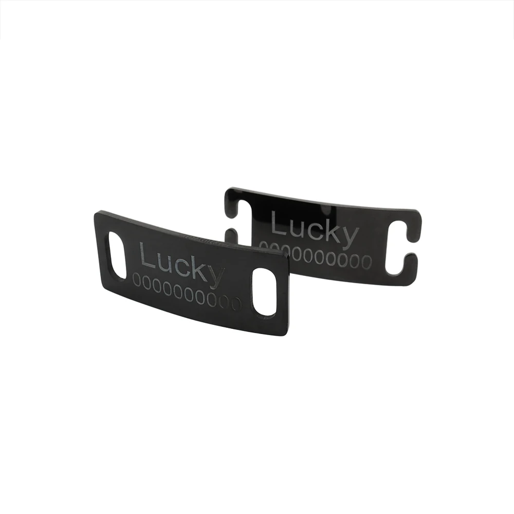 Personalized Pet Collar with Engraved ID Tag - Custom Cat Dog Accessory in Black Silver Gold